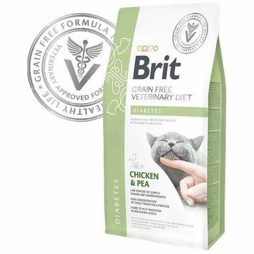 Brit Veterinary Diet Diabetes Diyabet Hastalığı için Tahılsız Kedi Maması 2 kg (stt:12/2024)