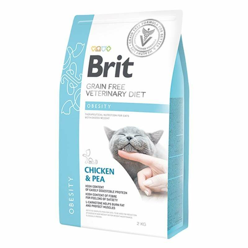 Brit Veterinary Diet Obesity Kilo Kontrolü için Tahılsız Kedi Maması 2 kg (stt:04/2025)