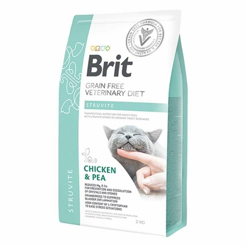 Brit Veterinary Diet Struvite İdrar Yolu Sağlığı için Tahılsız Kedi Maması 2 kg (stt:03/2025)
