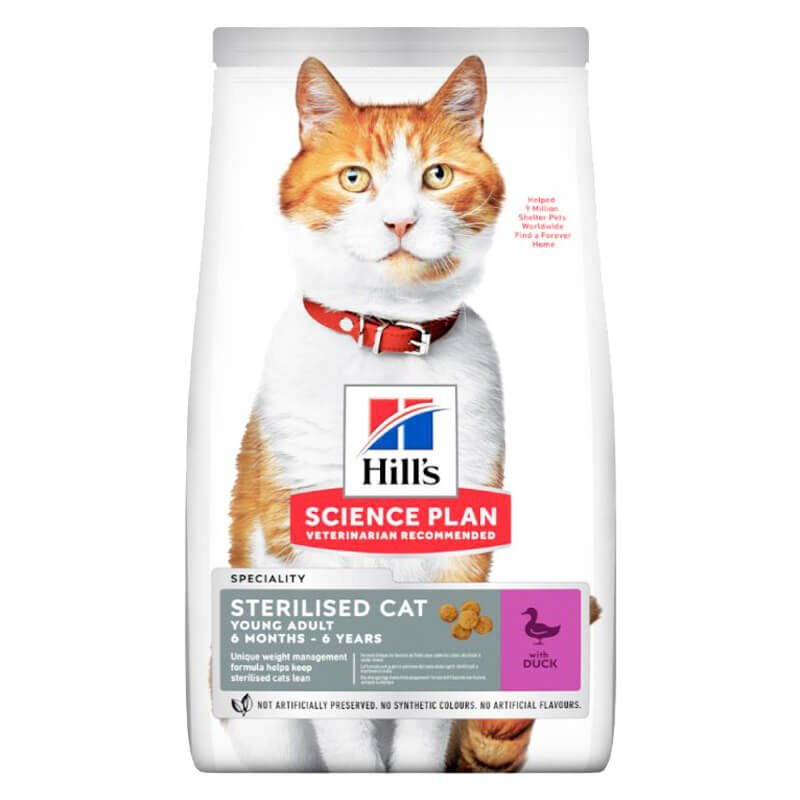 Hills Sterilised Ördekli Kısırlaştırılmış Kedi Maması 3 kg (stt:05/2024)