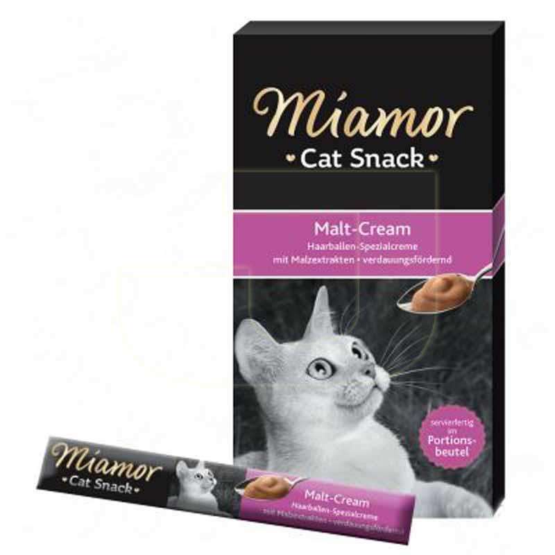 Miamor Cream Malt Tamamlayıcı Ek Besin ve Kedi Ödül Maması 6X15GR(stt.08/2024)
