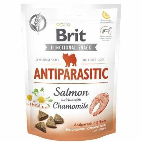 Brit Functional Snack Antiparasitic Parazit Karşıtı Somonlu Papatyalı Köpek Ödülü 150 gr (stt:07/2025)