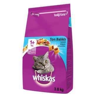 Whiskas Ton Balıklı-Sebzeli Yetişkin Kuru Kedi Maması 3.8 Kg.(stt.09/2024)