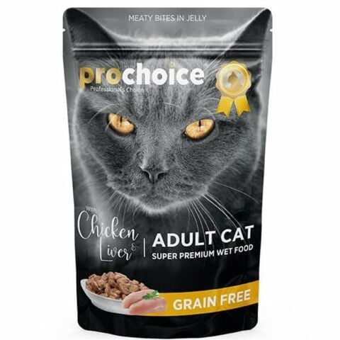 Prochoice Tahılsız Tavuklu Ciğerli Yetişkin Kedi Konservesi 85 gr (stt:11/2024)