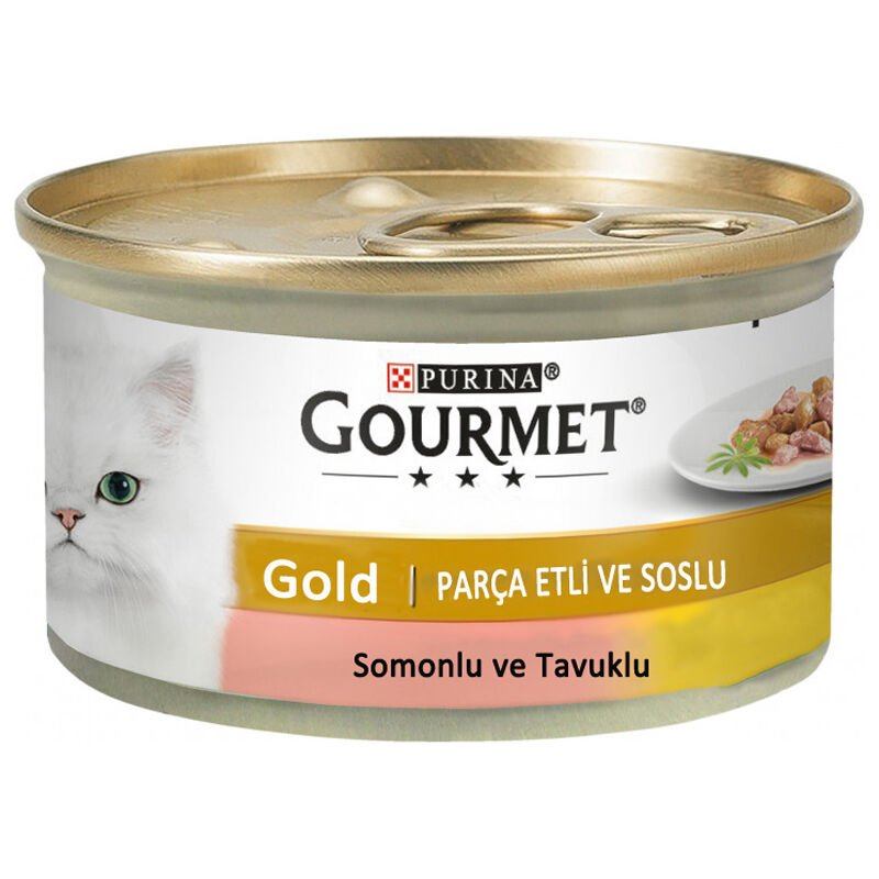 Gourmet Gold Somonlu ve Tavuklu Parça Etli Soslu 85 gr (stt:01/2025)