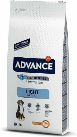 Advance Light Maxi Düşük Kalorili Tavuklu Büyük Irk Köpek Maması 14 kg (stt:09/2024)