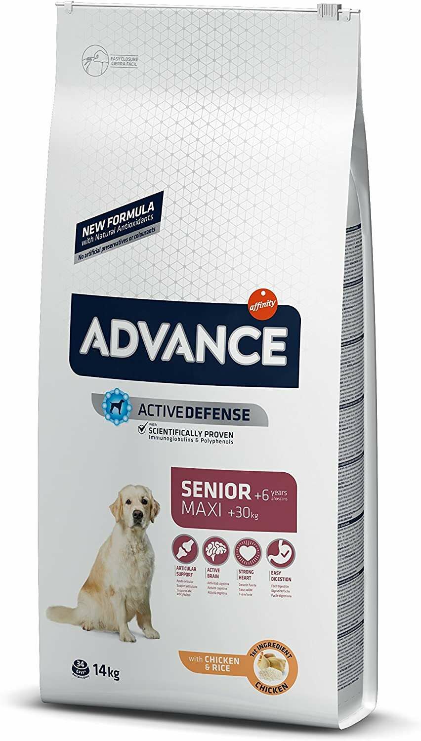 Advance Senior Maxi Tavuklu Büyük Irk Yaşlı Köpek Maması 14 kg (stt:09/2024)