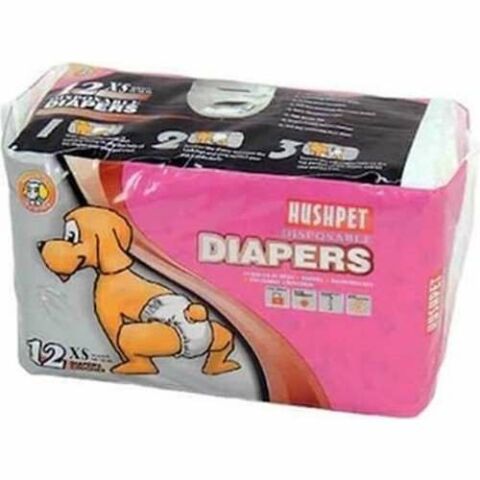 Hushpet Disposable Deapers Köpek Tuvalet Bağlama Bezi- Külot (XS) ( 2-4kg, 25-33 cm)