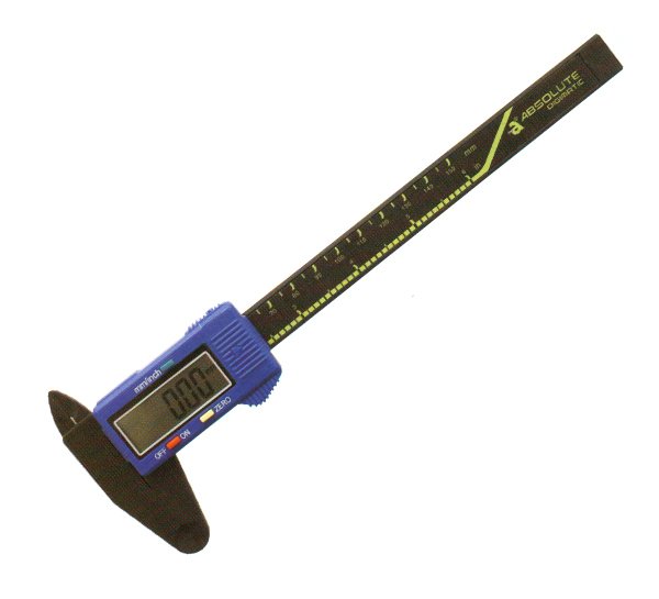 A 0088 Dijital Kumpas 150 x 0,01 mm - 6'' x 0,0005'' Karbon Fiber Gövde