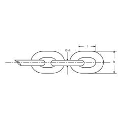 5mm Galvanizli Kalibre Zincir