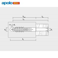 MEA HBR Boşluklu Çerçeve Dübeli (10x160mm, 50 adet)