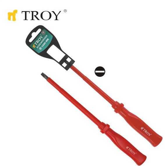 TROY 22123 Düz İzoleli Tornavida (6,5x150mm)