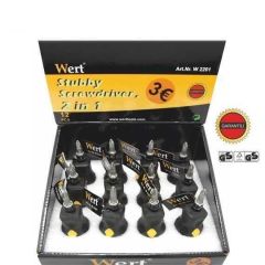 WERT 2201 Bits Uçlu Topaç Tornavida Seti (12 li Set)