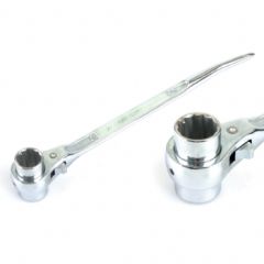 GLORY Kromajlı Kazıklı Lokma Cırcır Anahtar 19x21mm