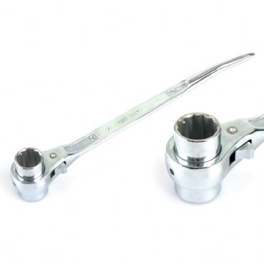 GLORY Kromajlı Kazıklı Lokma Cırcır Anahtar 19x22mm