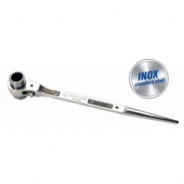 GLORY INOx Kazıklı Lokma Cırcır Anahtar 22x24mm