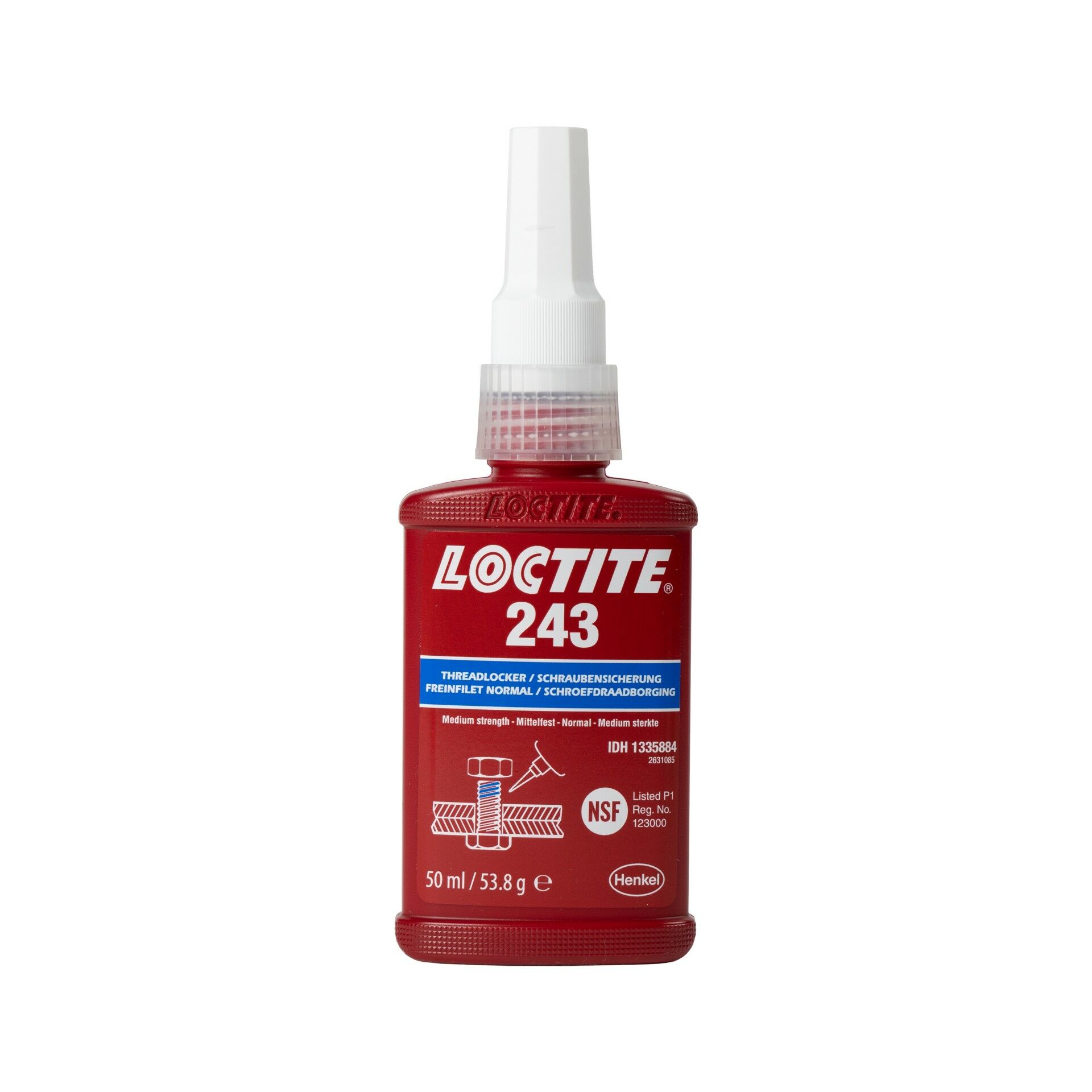 LOCTITE 243 - Cıvata Sabitleyici Orta Mukavemetli 50ml