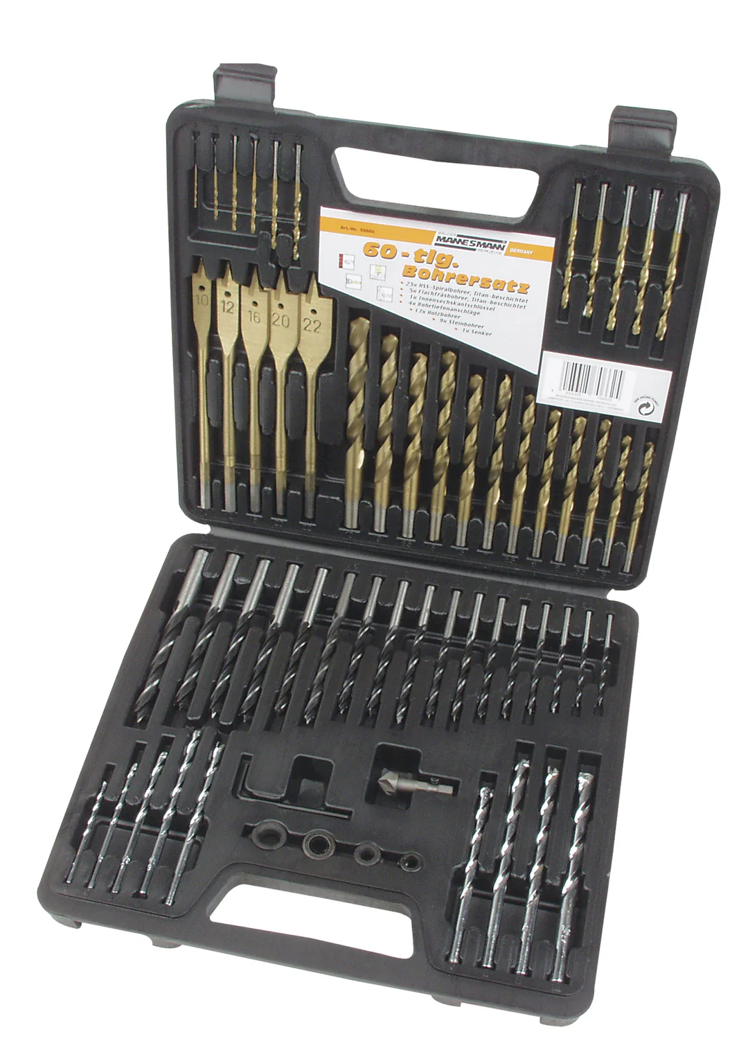 Mannesmann 59860 Matkap Uç Seti, 60 Parça