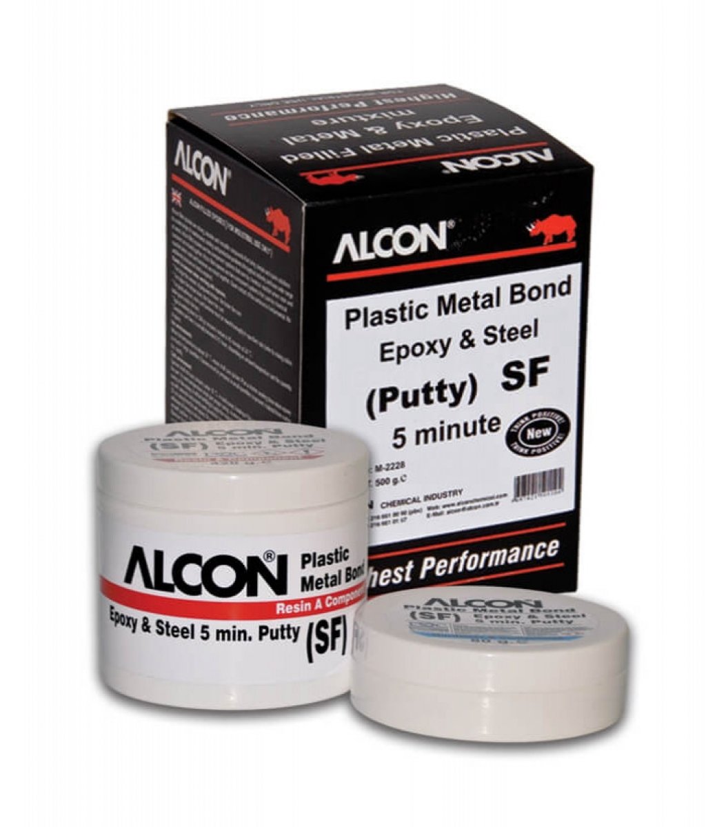 ALCON (SF) Plastic Metal Bond Epoksi Macunu 500g (M-2228)