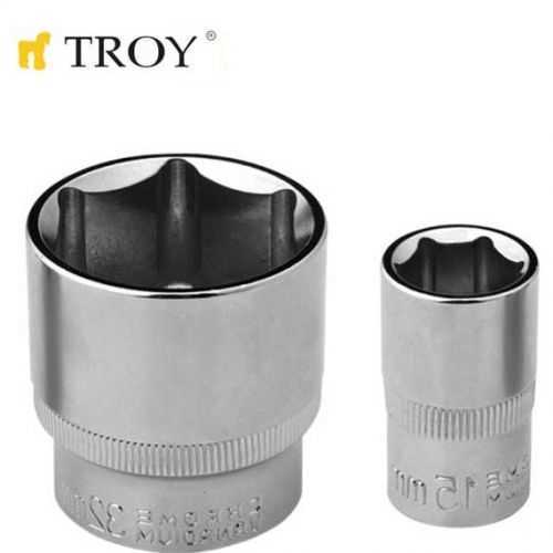 TROY 26188 1/2” Lokma (Ölçü 16mm-Çap 21,8-Uzunluk 38mm)