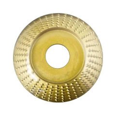 TROY 25077 Avuç Taşlama için Ahşap Aşındırıcı Törpü Diski, Yarı Küre, 125mm