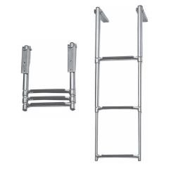 Platform Üstü Teleskopik Merdiven 3 Basamaklı 30x85cm