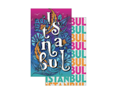 ESSENTIAL TOWEL Plaj Havlusu 90x105cm Beautiful İstanbul