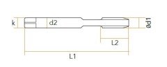 AS Makina Kılavuzu UNC Düz DIN 2183/B (371/B) HSS