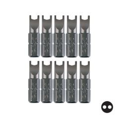 FELO Spanner U Tip Bits Uç 10x25mm - 10 Adet (02091010)
