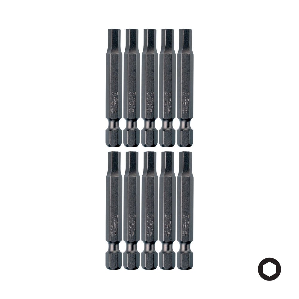 FELO Altı Köşe Allen Bits Uç 2.5x50mm - 10 Adet (03425510)