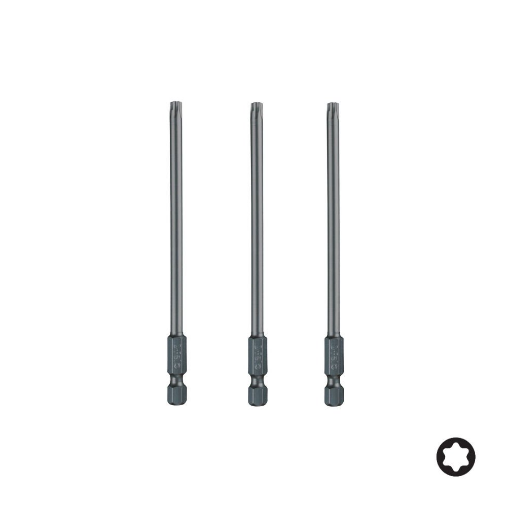 FELO Torx Bits Uç T25x100mm - 3 Adet (036425910)