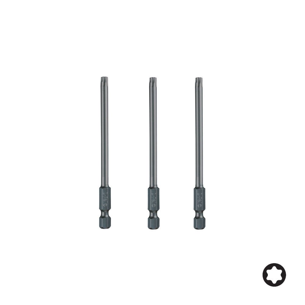 FELO Torx Bits Uç T15x73mm - 3 Adet (03615710)