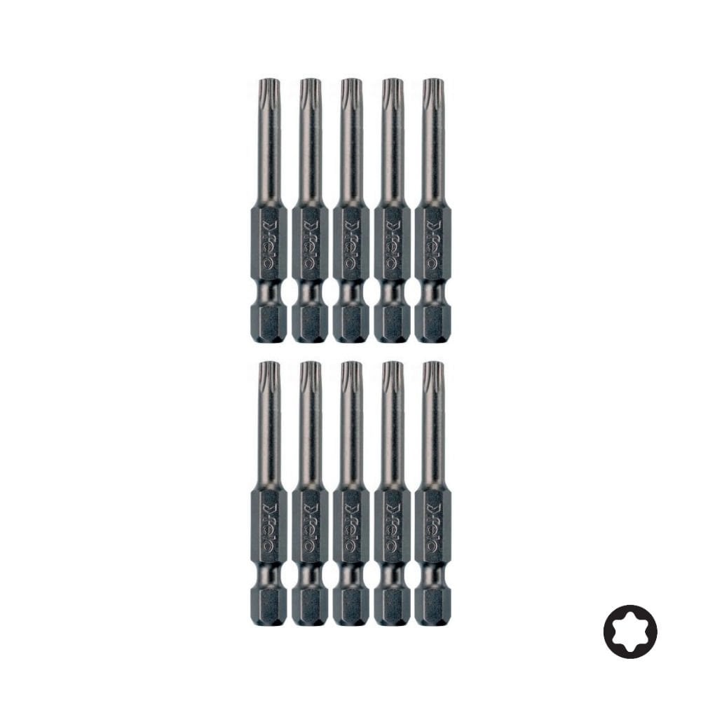 FELO Torx Bits Uç T25x50mm - 10 Adet (03625510)