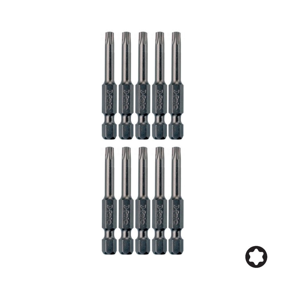 FELO Torx Bits Uç T8x50mm - 10 Adet (03608510)