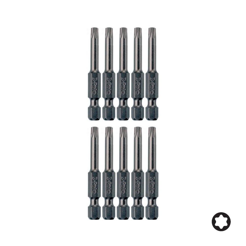 FELO Torx Bits Uç T5x50mm - 10 Adet (03605510)