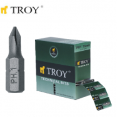 TROY 22251 Bits Uç Seti (PH1x25mm, 50Adet)