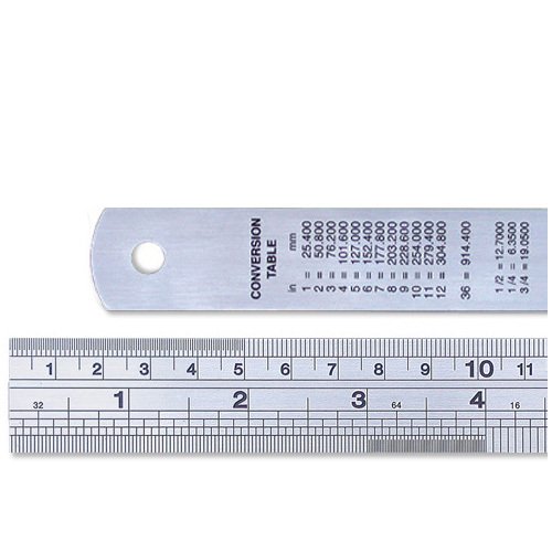 A 0323 Çelik Cetvel 500 x 30 x 1,20 mm / 20 inch