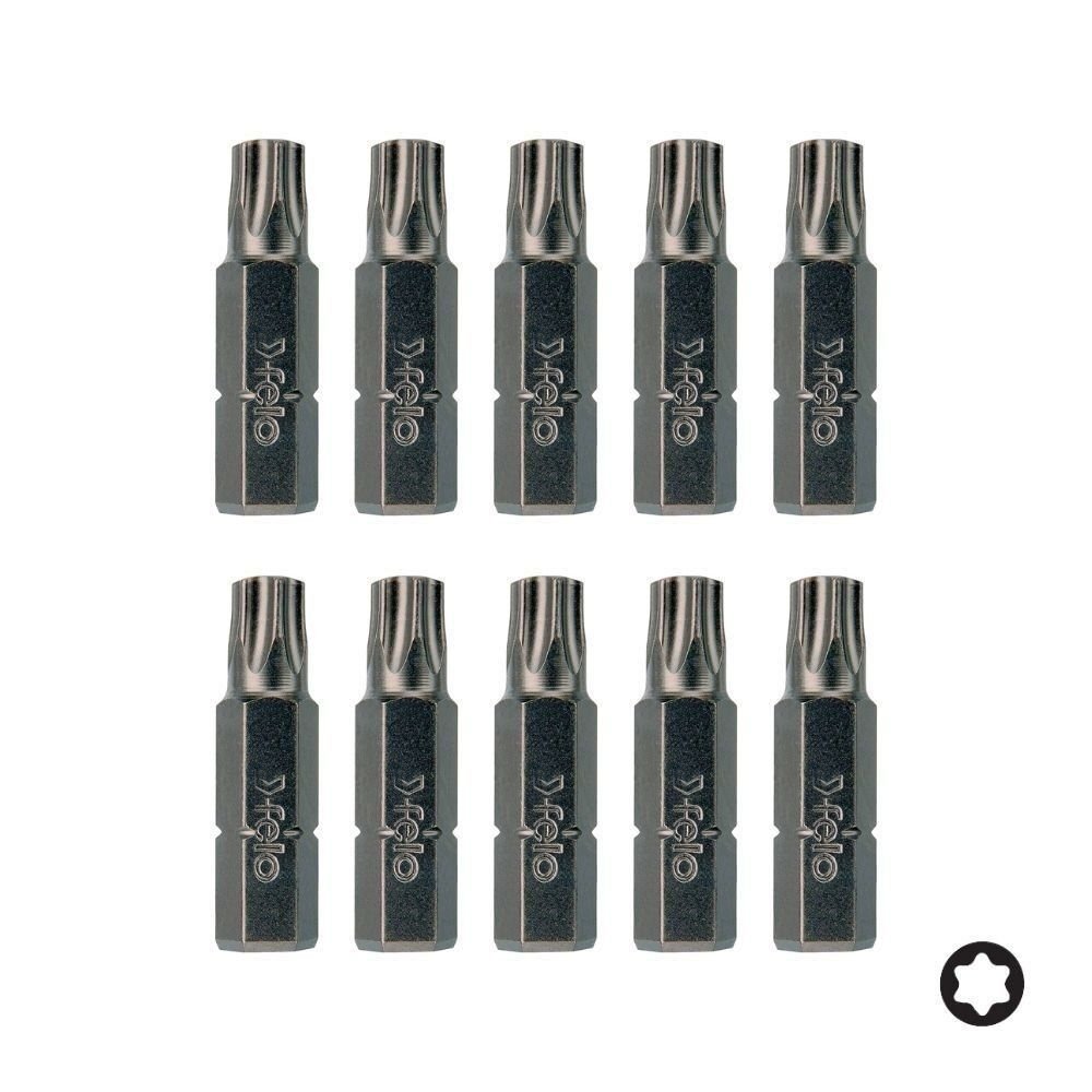 FELO Torx Bits Uç C8 5/16'' - TX 40 x 32mm - 10 Adet (07640310)