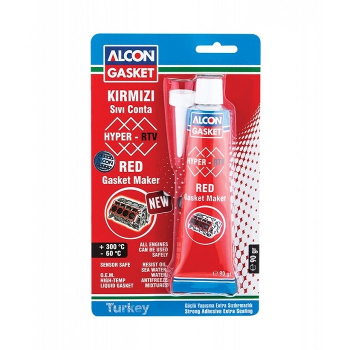 ALCON HYPER RTV Nötr Kırmızı Sıvı Conta 90g (M-3303)