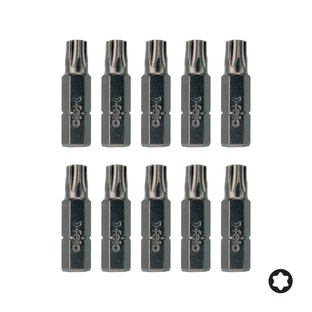 FELO Torx Bits Uç C8 5/16'' - TX 30 x 32mm - 10 Adet (07630310)