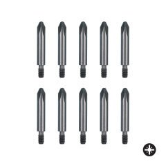 FELO Vidalı M5 Yıldız Bits Uç PZ 2 x 44.5mm - 10 Adet (08102010)