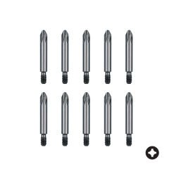 FELO Vidalı 10/32 NFA Yıldız Bits Uç PH 2 x 44.5mm - 10 Adet (08202510)