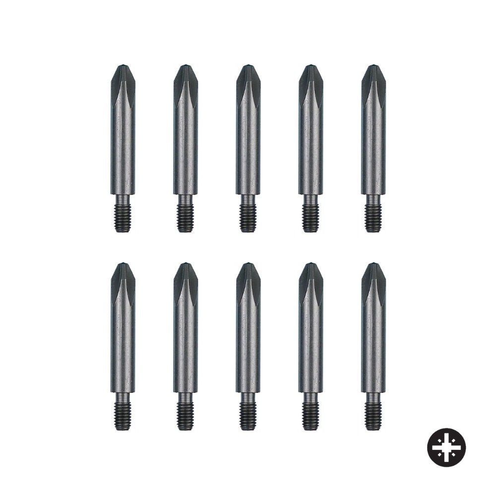 FELO Vidalı M5 Yıldız Bits Uç PH 2 x 33mm - 10 Adet (08202020)