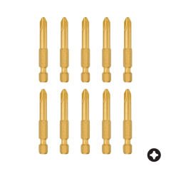 FELO Titanyum Yıldız Uçlu Bits Uç PH 2x50mm - 10 Adet (03202570)