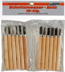 Mannesmann 690-12 Ahşap Oyma Bıçak Seti, 12 Parça