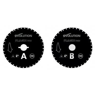 EVOLUTION Çok Amaçlı Daire Testere Ø 155mm (RAGE TWIN 155)