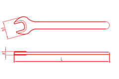 İZELTAŞ Bir Ağız Taçlı Anahtar 30mm (0250 01 0030)