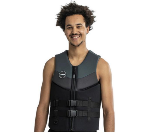 JOBE Neopren Erkek Can Yeleği Siyah-Gri 5XL