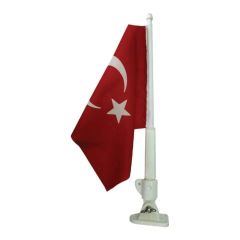 Plastik Bayrak Direği Bayraklı 40cm