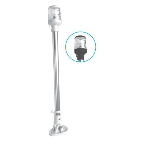 Işıklı Bayrak Direği Boy:48cm 12V Beyaz